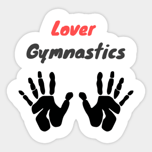 Simple Gymnastics Heart Gift for Avid Gymnasts Sticker